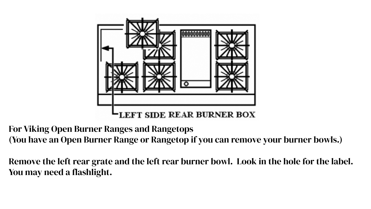 Open Burner Ranges